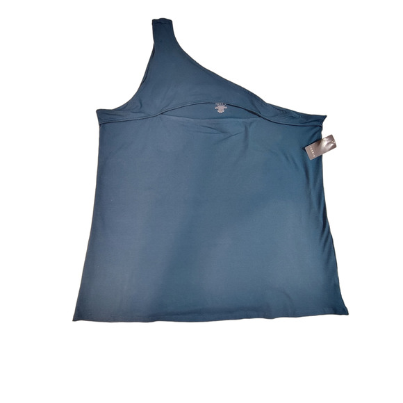 NWT Torrid 5 Foxy Cutout One Shoulder Top Blue Plus Size - Picture 3 of 5